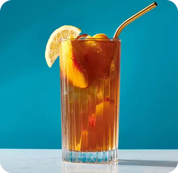 iced peach tea