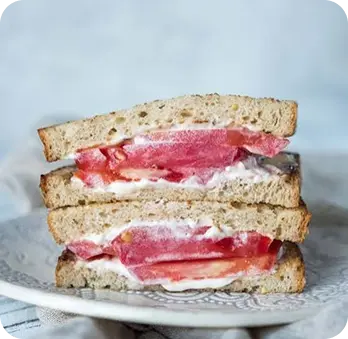 Jersey Tomato Sandwich on Sourdough Bread